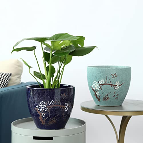 Pot de fleurs en céramique pour succulentes avec drainage optimal