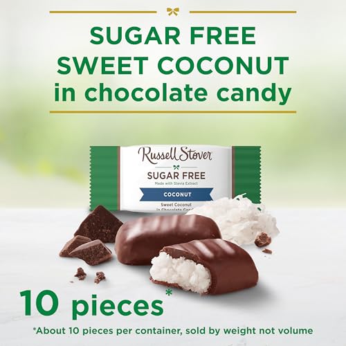 Image of RUSSELL STOVER Sugar Free Coconut in Chocolate Candy, 5 oz. bag