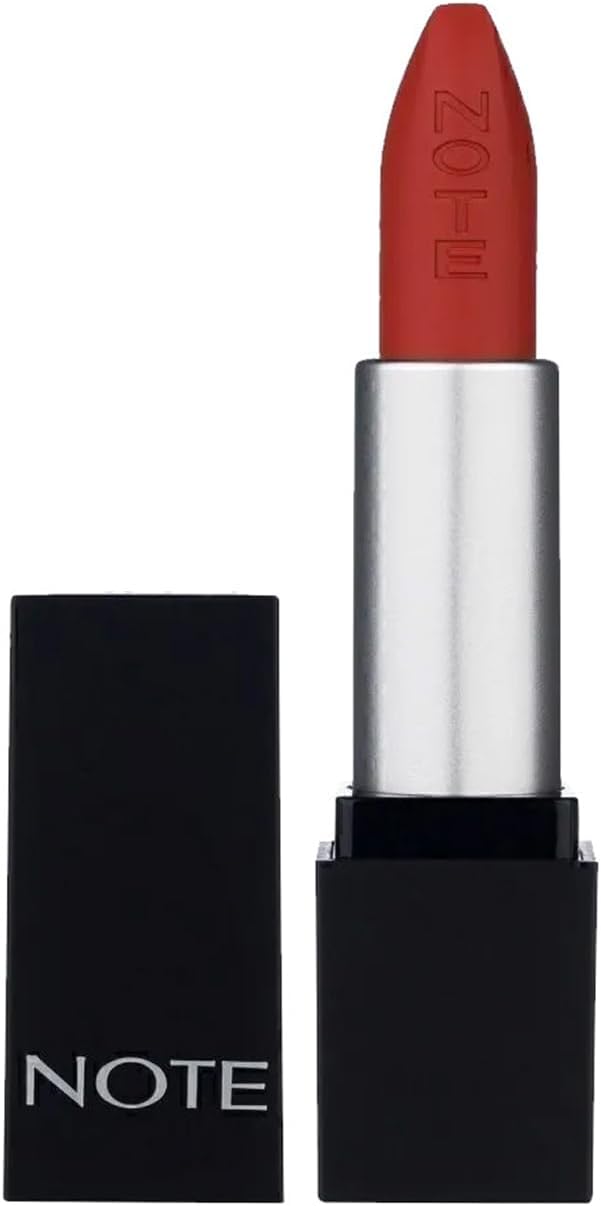 Note Cosmetics Mattever Lipstick 17 Dress Red Yarı Mat Saten Bitişli Ruj, Kızıl Kahverengi
