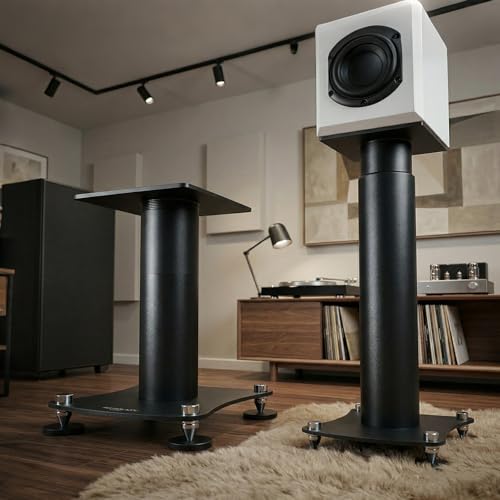 Height Adjustable Speaker Stands Pair
