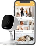 Indoor Security Bullet Camera -AlfredCam, Plug-in Baby Monitor/Pet Cam- 1080P, Night Vision, Wide-Angle View, Continuous Recording, and Stick-On Mount -Works with AlfredCamera App 2.4GHz
