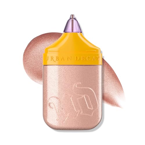 Urban Decay Face Bond Waterproof Luminizer (PCH - Brightening Peach Rose), All-Over Liquid Highlighter + Bronzer, with 3% Niacinamide, Smudge-Resistant, Transfer-Resistant - 1 fl oz