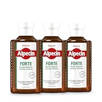 Alpecin Medicinal FORTE Tonikum - 3 x 200 ml - Wirksam gegen Schuppen und Haarausfall, Lindert Kopfhautjucken, Beruhigt Irritationen, Ideal bei fettigem Haar, mit Salicylsäure und