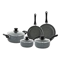 Velker - batteria da cucina a induzione 8 pezzi - kit pentole a induzione con rivestimento antiaderente adatto a tutti i piani cottura. Set pentole cucina