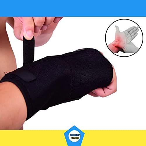 Munhequeira Com Tala Para Tendinite Órtese Ajustável Neoprene Pulso (Punho Esquerdo)