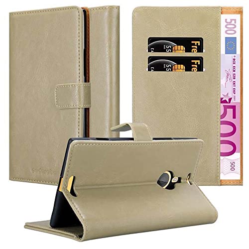 Cadorabo Funda Libro para Nokia Lumia 1520 en MARRÓN Capuchino   Cubierta Proteccíon con Cierre Magnético, Tarjetero y Función de Suporte   Etui Case Cover Carcasa