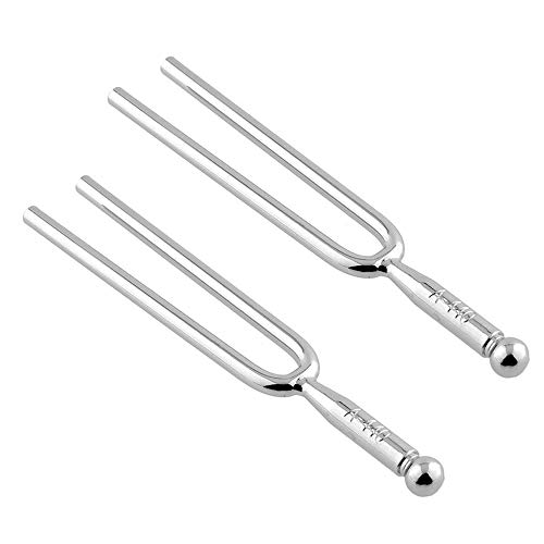 2PCS Classical 440Hz A Tone Stainless Steel Tuning Fork Tuner for Violin Guitar Instrument