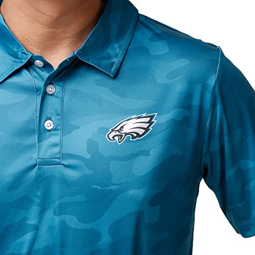 FOCO Men's NFL Team Logo Camo Color Polyester Polo Short Sleeve Shirt4