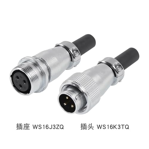 Conector macho y hembra TQTZ 3 núcleos miniatura 2