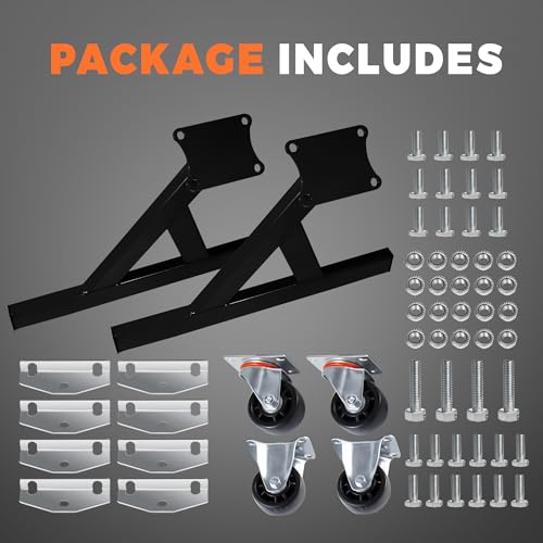 Vigorighter Rolling Engine Storage Stand, LS Compatible Engine Stand with Swivel Caster, Fits GM Chevy V8 LSx, Support for Engines and Transmissions, 2-Piece (Black) by Vigorighter - Image 7