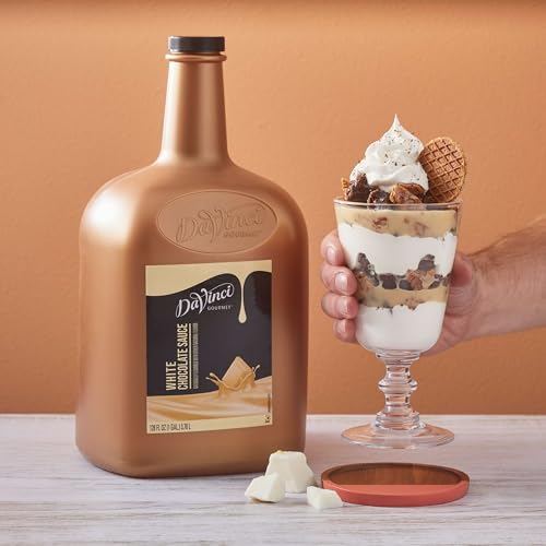 Image of DaVinci Gourmet White Chocolate Sauce, 128 Fluid Ounces (Pack of 1)