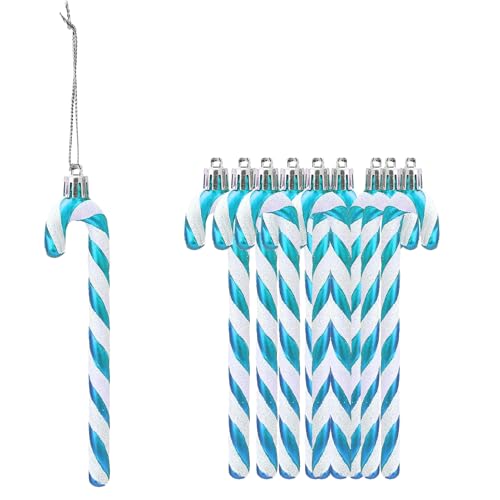 Glitzernde Zuckerstange, Weihnachtsbaumschmuck, Kunststoff,...