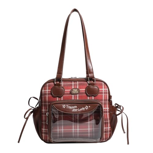 Cute Anime Tote Bag Handbag - Kawaii Itabag Bookbag Pins Display Window Crossbody Shoulder Ita Bag JK Lolita Purse