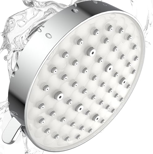 PWERAN Shower Head High Pressure Rain Fixed Showerhead 3 Settings with 3D Panel Luxury Design, 5...