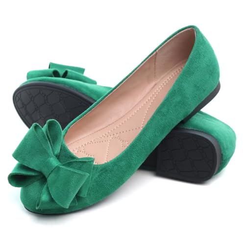 Image of TN TANGNEST Women Fashion Bowknot Flats Comfort Pointed Toe Dress Shoes
