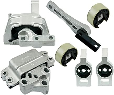 K3190 Fits 2009-2017 Volkswagen Tiguan 2.0L MANUAL Engine Motor&Transmission Mount 7pc | A4908 A6966 A6969 A6978 A6978 A4919 A6938