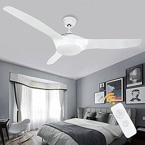 Depuley LED Deckenventilator mit Beleuchtung und Fernbedienung, 58W Ventilator mit 18W Leuchte und Timer, 3 Farbwechsel 3000K-6000K Cover
