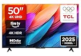 TCL - 50PF650 50 Pollici TV 4K Ultra HD, Smart LED e Fire TV (Dolby Vision, Dolby Atmos, DTS, HDR 10, Alexa integrato, Airplay2, Miracast)