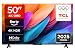 TCL - 50PF650 50 Pollici TV 4K Ultra HD, Smart LED e Fire TV (Dolby Vision, Dolby Atmos, DTS, HDR 10, Alexa integrato, Airplay2, Miracast)