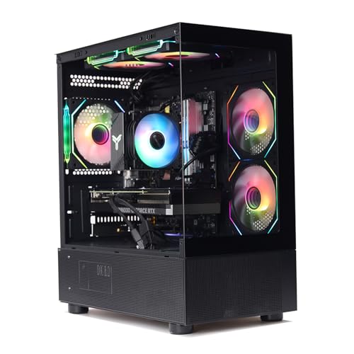 Image of MXZ Intel Core i7 13700F 5.2GHz,GeForce RTX 4070 Super, Gaming PC 16GB, M.2 SSD 1T, B760, 6RGB Fans,Windows 11 Pro, Gamer Desktop Computer(I7 13700F| RTX 4070 Super)