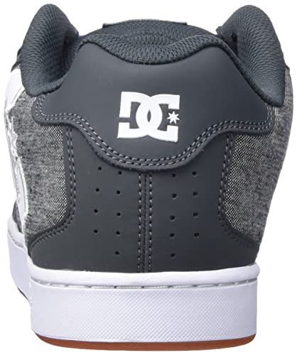 Image of DC Shoes Men's Net Skate Shoe, Grey Heather, 5