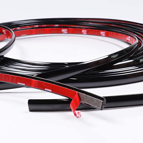 Sbwlkj DOES NOT APPLY 25Ft Automotive Trim Molding 1/2"(12Mm) Wide Universal Car Side Moldings Self Adhesive Uv-Protected Scratch-Proof thumb #2
