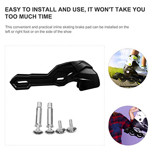 CLISPEED Pastilhas de Freio para Patins Inline Patins Inline Freios Bloqueiam Acessórios para Patins