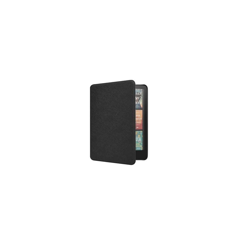Case for Kindle Paperwhite 7" 12th Generation 2024 / Kindle Colorsoft Signature Edition, Premium PU Leather, Lightweight Water-Safe Cover with Auto Sleep Wake Function, Black