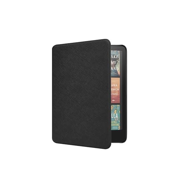 Case for Kindle Paperwhite 7″ 12th Generation 2024 / Kindle Colorsoft Signature Edition, Premium PU Leather, Lightweight Water-Safe Cover with Auto Sleep Wake Function, Black