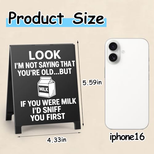 Lustiges Bürodekor, Schreibtischschild, Geschenke für Freunde, lustiges Teambüro, Gag Geschenke für Kollegen, Teamkollegen, Chef, humorvolle Kabinendekoration, Look I'm Not Saying You're Old But If