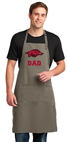 Broad Bay Arkansas Razorbacks Dad Apron LARGE Mens University of Arkansas Dad Logo Gift Idea