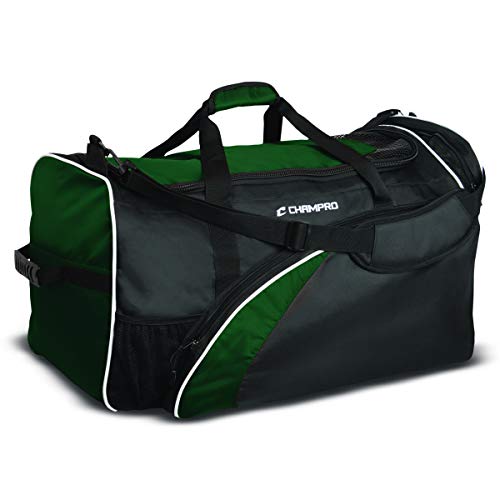 Champro Adult Football Equipment Bag (Forest Green, 28 x 15 x 15)