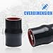 Automotive General Purpose Silicone Hose, Hump Straight, 2.5