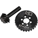 Hot Racing SCXT9278 HD Steel Bevel Gear Set - 27t/8t 0.9 Module 3.375 Ratio