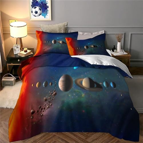 Linge de lit léger space illustration pour chambre d'enfant - 6