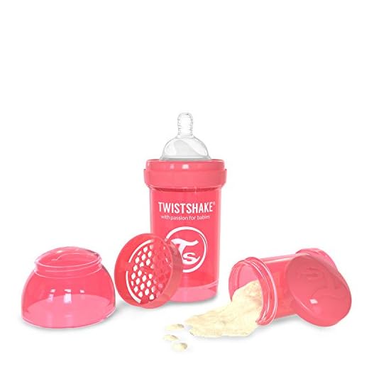 Twistshake Biberon Anti-colique Coral 180 ml