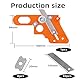Furnierkantenschneider, Kantenhobel für Umleimer, Kantenhobel für Umleimer Edge Banding Trimmer mit 10 Ersatzklingen, Fasenhobel,Handschneidewerkzeug für Holzkantenbänder