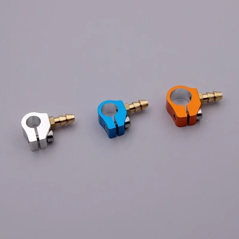 RC Boat 6/7/9mm Brass Tub Drive Shaft Refuel Nozzle Oil Fuel Lubricating Clip Clamps for 4mm/4.76mm/6.35mm Flexible Parts (Color : Orange- 9mm)
