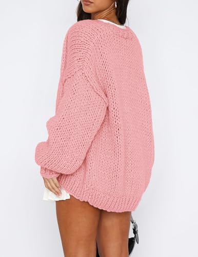 PRETTYGARDEN Cardigan Sweaters for Women Trendy Fall Fashion 2025 Long Sleeve Chunky Knit Cardigans Winter Clothing Outfits