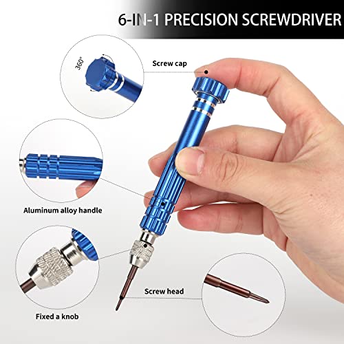 Ptslkhn Eyeglass Repair Kit With Screws, Nose Pads And Eyeglass Screwdriver - 18 Types Of Screws For Eyeglasses - Essential Eye Glasses Repairing Kit Tool #TOP2