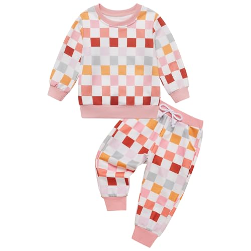 Image of URMAGIC Toddler Baby Girl Clothes Fall Outfits Long Sleeve Sweatshirt Tops Pants Set for Girls 6 9 12 18 24 Months 2T 3T 4T