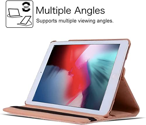 For Apple iPad 8th Gen 2020 A2270/2428 360 Degree Swivel Stand Smart Protective Cover(Rose Gold) - Image 2