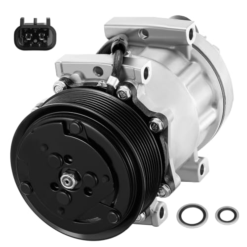 Image of BDFHYK 58784 Air Conditioning A /C Compressor with Clutch Compatible with Freightliner FL70 1992-2005, M2 106 2005, Sprinter 2500 /3500 2015-2018 Replacement 1521843, ABPN83304003, ABPN83304123