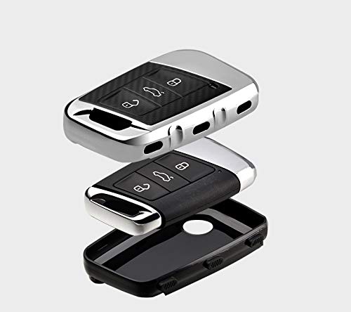 ontto Autosleutel Hoes Cover voor VW Magotan Passat B8 CC Tiguan MK2 Jetta Skoda Superb A7 Kodiaq Sleutelhoes… - Afbeelding 6