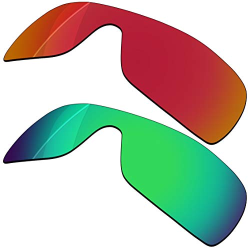 Verres polarisés de rechange Oakley Turbine Rotor OO9307 rouge lave vert python
