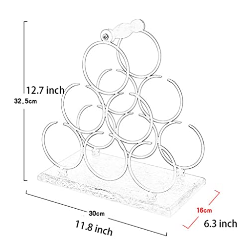 Soporte para botellas de vino para 6 botellas en pirámide miniatura 2