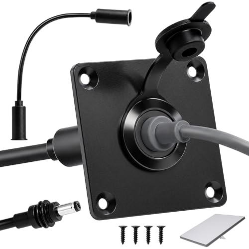 Prise murale étanche Starlink Mini avec connecteur alim DC 5.5x2.1 femelle en alu