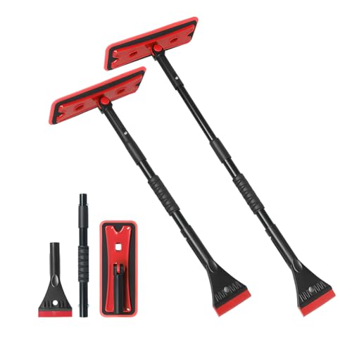 BELOMI 36' Car 3-in-1 Snow Brush, Detachable & Extendable Ice Scraper with Wide Foam Head...