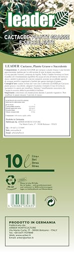  LEADER Terriccio per piante grasse e cactacee adatto interno esterno - migliorala crescita e vegetazione
| LEADER Terri