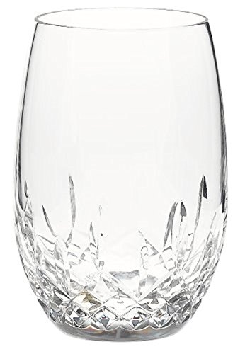 Waterford Lismore Essence Stemless White Wine Pair, 2 Count (Pack of 1), Clear